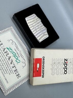 Vintage Zippo Greenskeeper Golf Divot Tool w/ Box – Engraved 1984